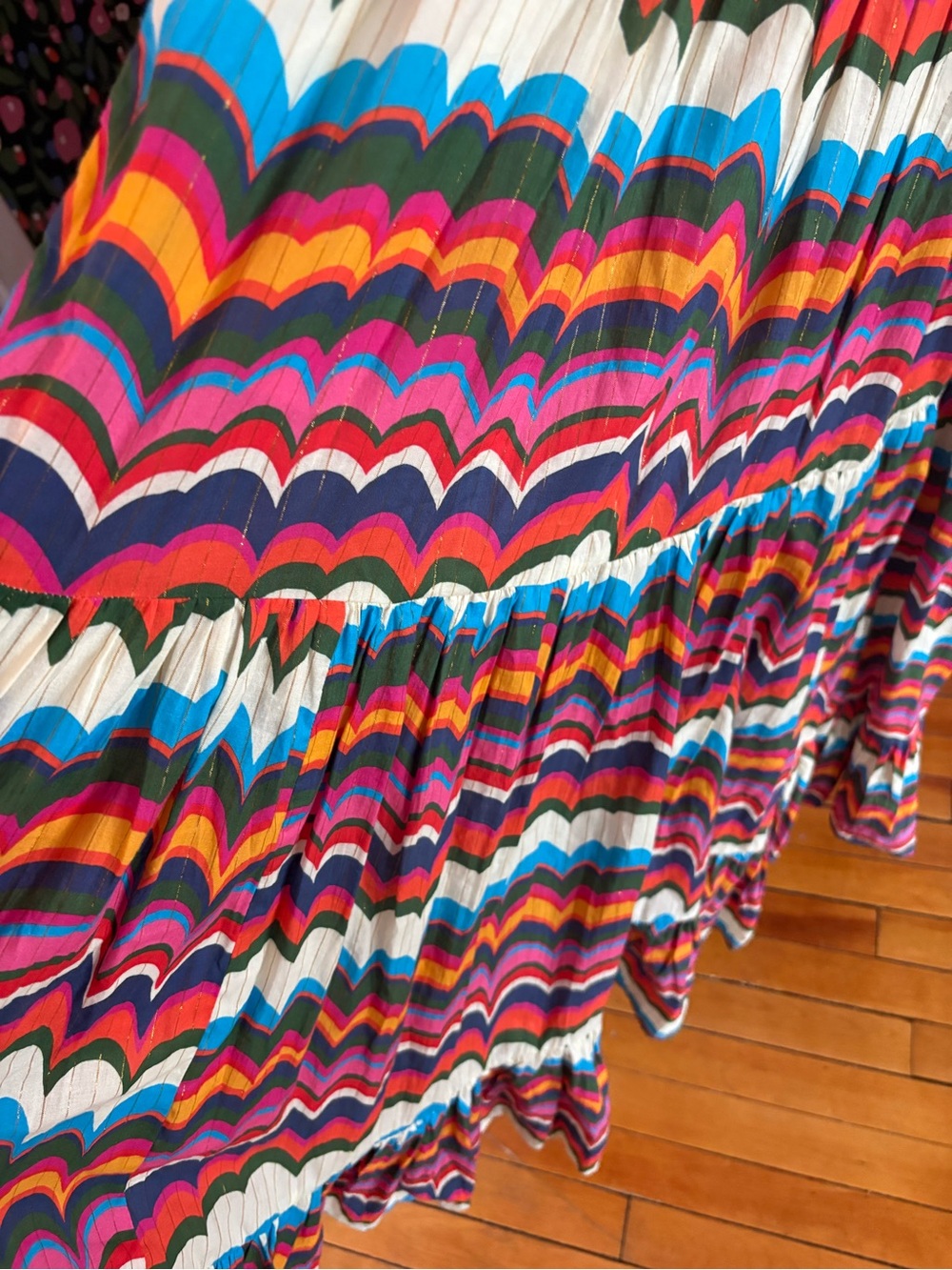 Boden Serena Tie Chevron Maxi Dress - Multicolor - Picture 4 of 10